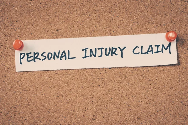 Personal injury claim — Stock Photo, Image