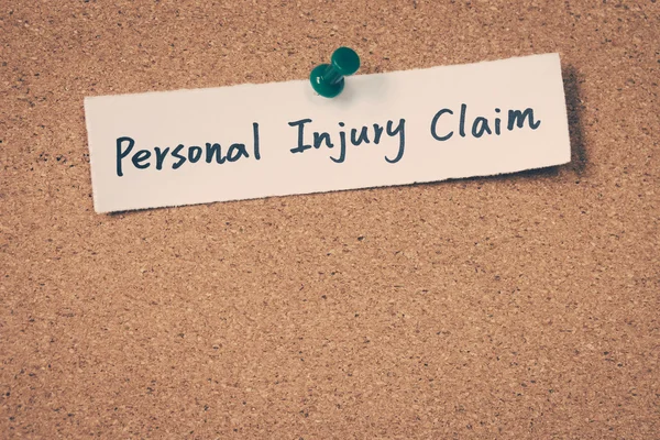 Personal injury claim — Stock Photo, Image