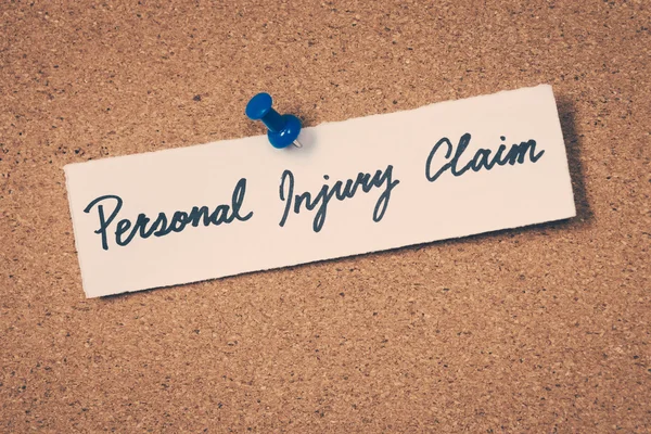 Personal injury claim — Stock Photo, Image