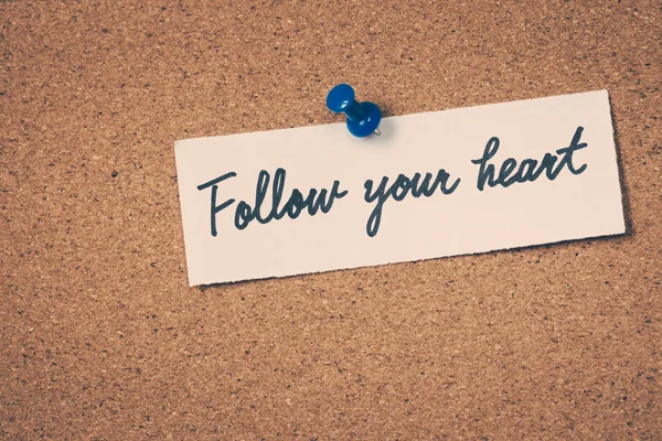 Follow your heart — Stock Photo, Image
