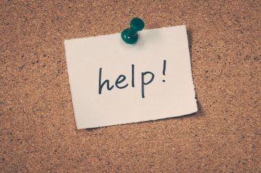 Bülten tahtası üzerinde pinned yardım Not