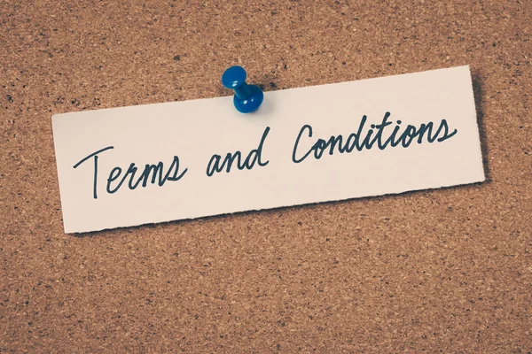 Terms and conditions — Stock Photo, Image