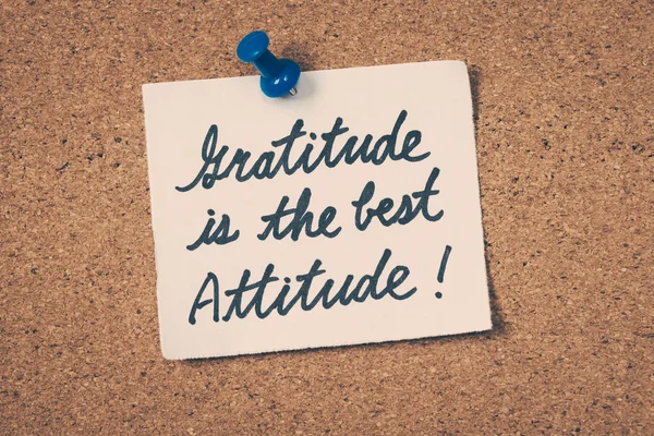 La gratitude est la meilleure attitude — Photo