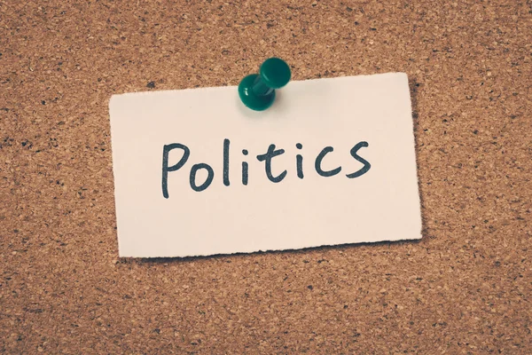 Bülten tahtası üzerinde pinned siyaset Not