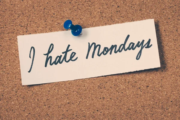 Odio los lunes. — Foto de Stock