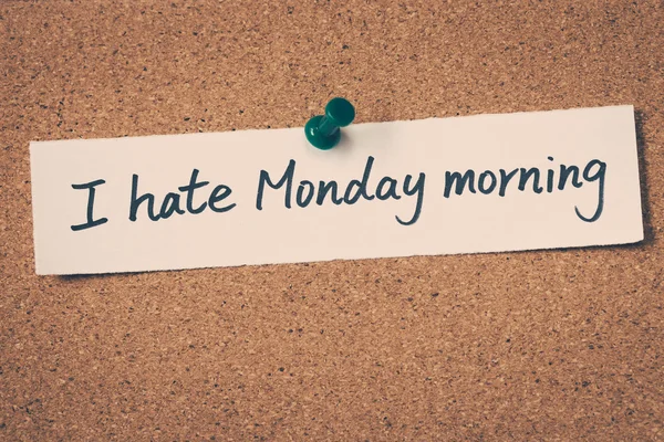 Odio el lunes por la mañana. — Foto de Stock