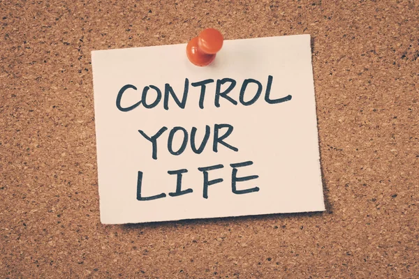 Контролируйте свою жизнь — стоковое фото