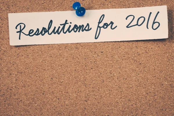 Resoluciones para 2016 — Foto de Stock