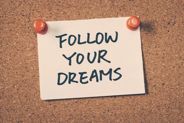 Segue os teus sonhos — Fotografia de Stock