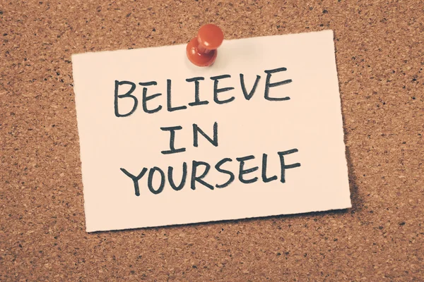 Believe in yourself — Stock Photo, Image