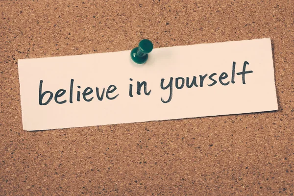 Uwierz w siebie. — Zdjęcie stockowe