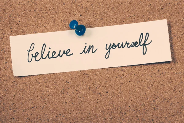 Believe in yourself — Stock Photo, Image