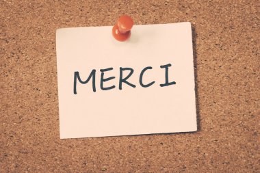 bülten tahtası üzerinde pinned merci Not