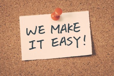 Kolaylaştırırız.