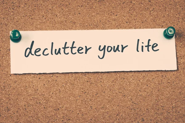 Declutter uw leven — Stockfoto