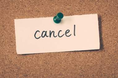 bülten tahtası üzerinde pinned dekontunu iptal et