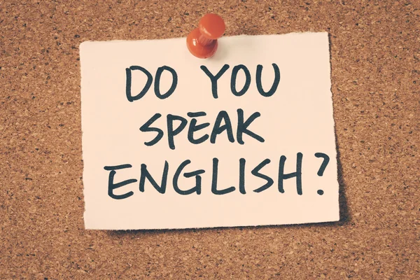 İngilizce biliyor musun? — Stok fotoğraf