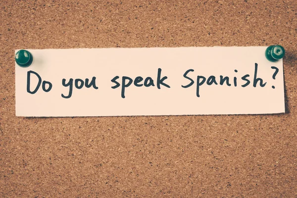 İspanyolca biliyor musun? — Stok fotoğraf
