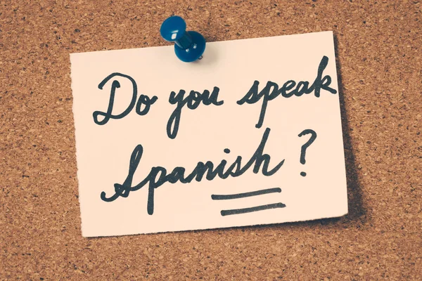 Mówisz po hiszpańsku? — Zdjęcie stockowe