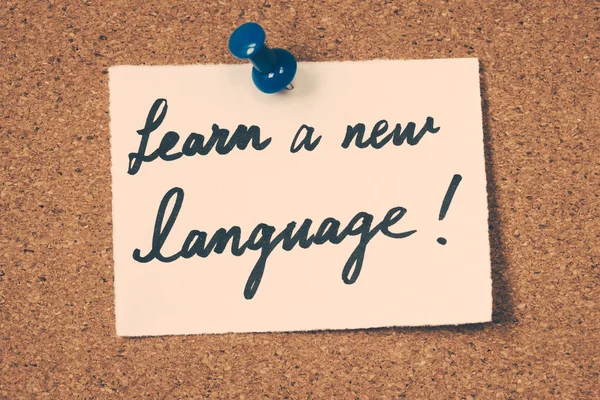Yeni bir dil öğrenmek — Stok fotoğraf