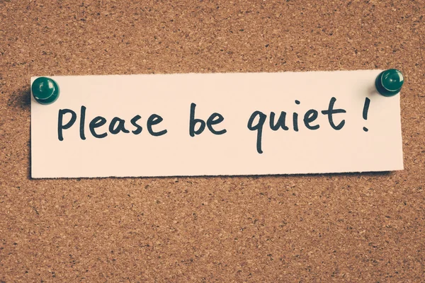 Please be quiet — Stock Photo, Image