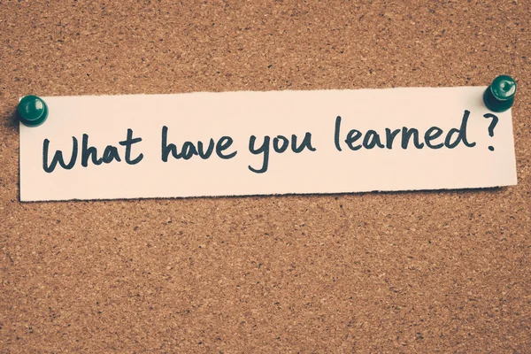 Ce ai învăţat? — Fotografie, imagine de stoc