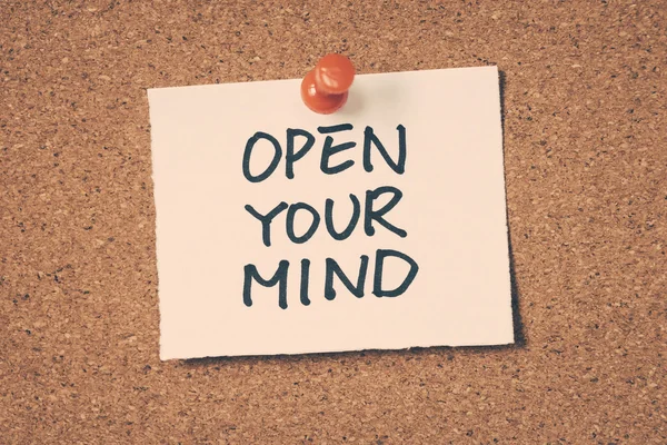 Nyisd meg az elméd. — Stock Fotó