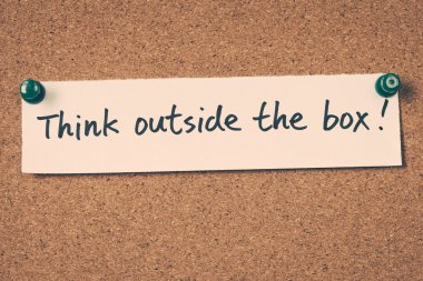 Kutunun dışını düşün.