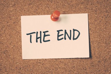 Son Not ilan panosuna iğnelenmiş