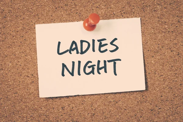 Ladies Night případy na nástěnce — Stock fotografie