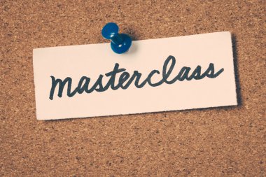 bülten tahtası üzerinde pinned masterclass Not