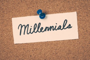 bülten tahtası üzerinde pinned millennials Not