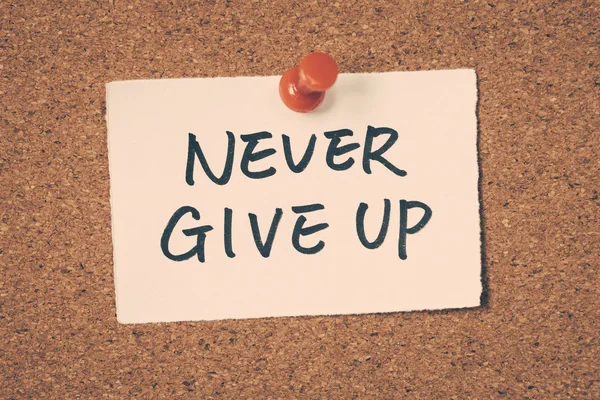 Never give up — Stock Photo, Image