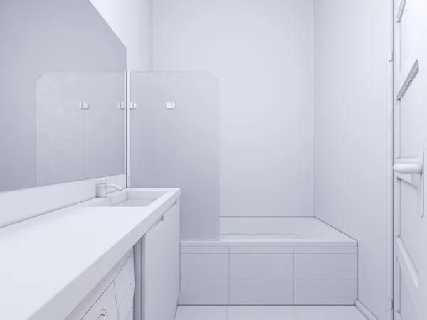 3D ilustrace design interiéru koupelny — Stock fotografie