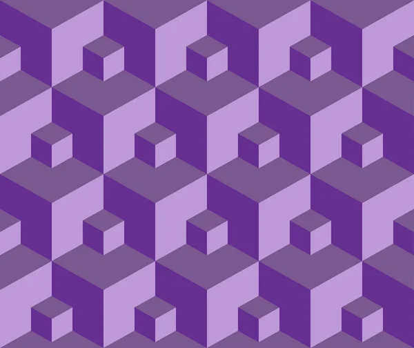Illustration seamless pattern 3d cube — Stock Vector