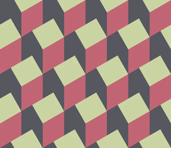 Vektor-Illustration eines sich nahtlos wiederholenden isometrischen Musters — Stockvektor