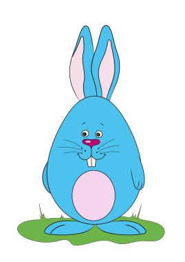 Vector illustration Easter bunny   clipart