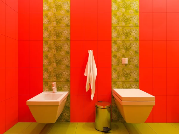 バスルームのインテリア デザインの子供のための 3 d レンダリング. — ストック写真