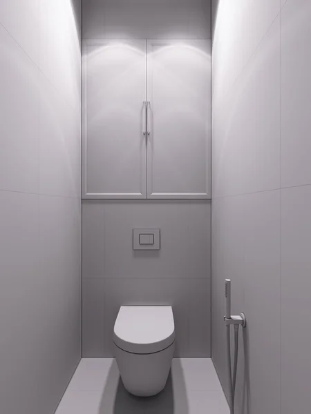 Representación 3D de un cuarto de baño en un estilo clásico moderno . — Foto de Stock