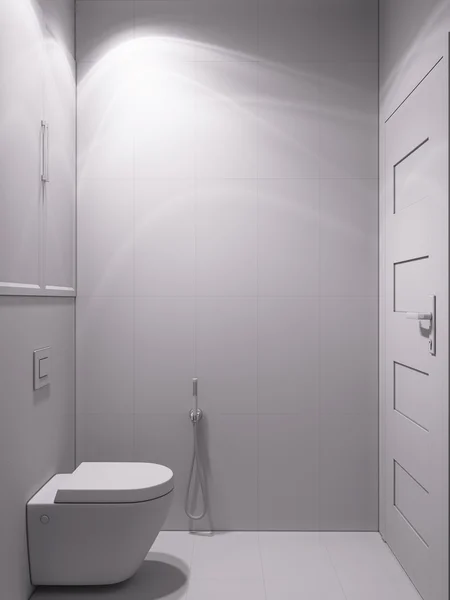 3D візуалізація ванної кімнати в сучасному класичному стилі . — стокове фото