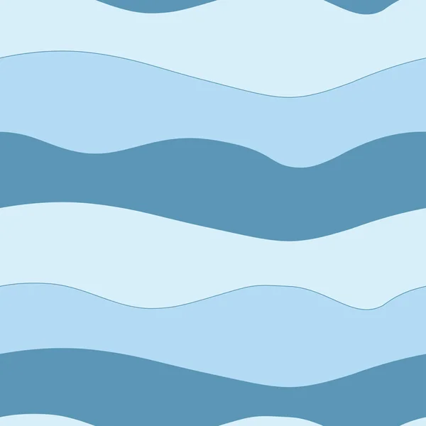 Illustration vectorielle des vagues de mer — Image vectorielle