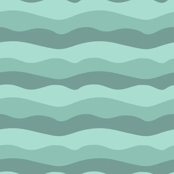 Ilustración vectorial de ondas marinas — Vector de stock