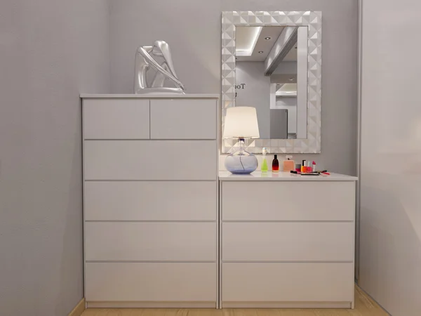 3D renderowania sypialnia wnętrz. — Zdjęcie stockowe