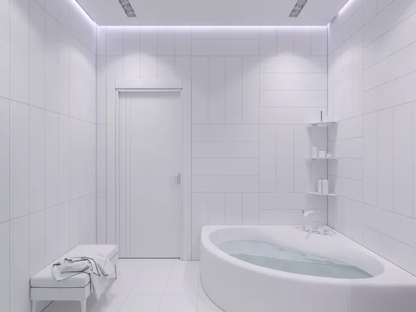 3D render-interieur van een badkamer — Stockfoto