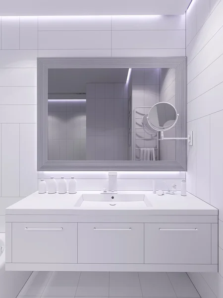 3d renderizar el diseño interior de un baño — Foto de Stock