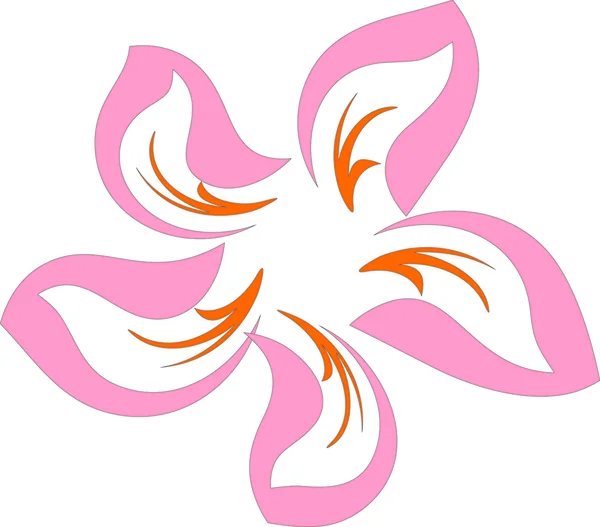 Flor en vector — Vector de stock