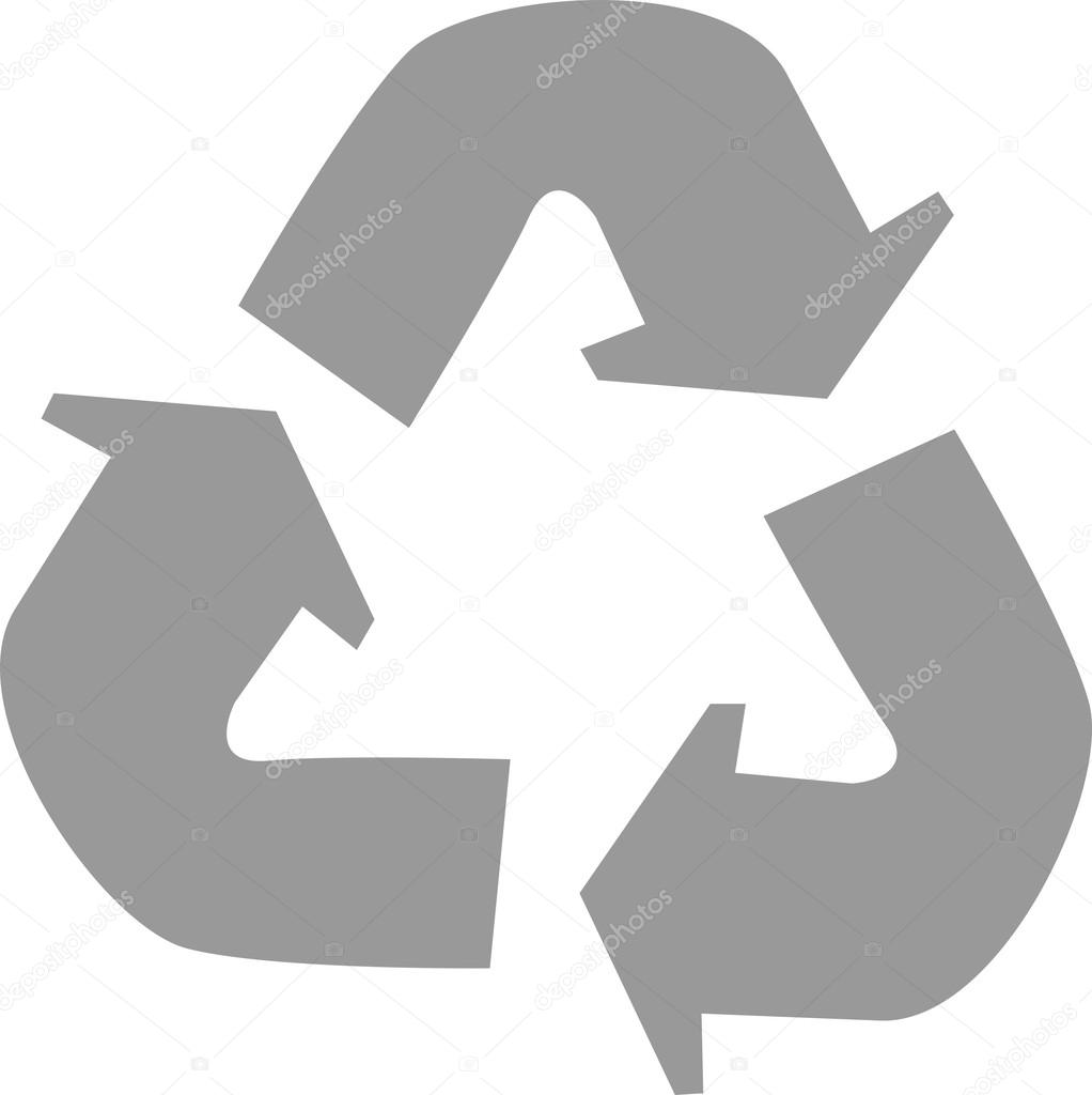The illustration shows recycle clipart