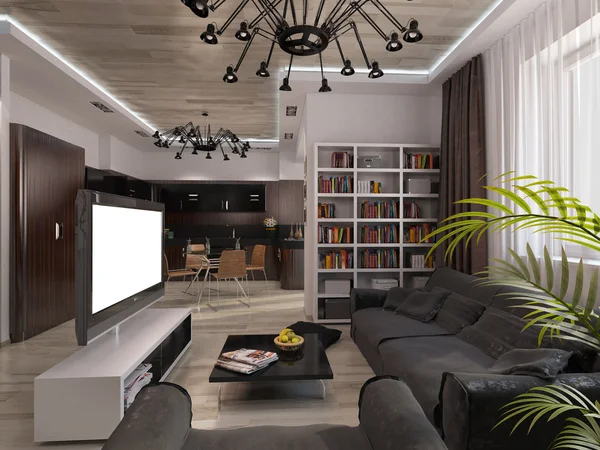 Woonkamer met warme kleuren ontwerpen — Stockfoto © Richman21 #65198927 Woonkamer met warme kleuren ontwerpen — Stockfoto © Richman21 #65198927