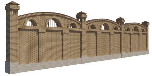 3D render muru cegły — Zdjęcie stockowe