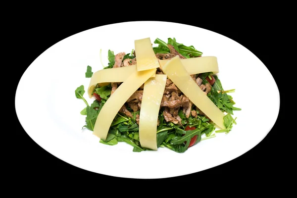 Salad photo from beef and vegetables — Stock Photo, Image